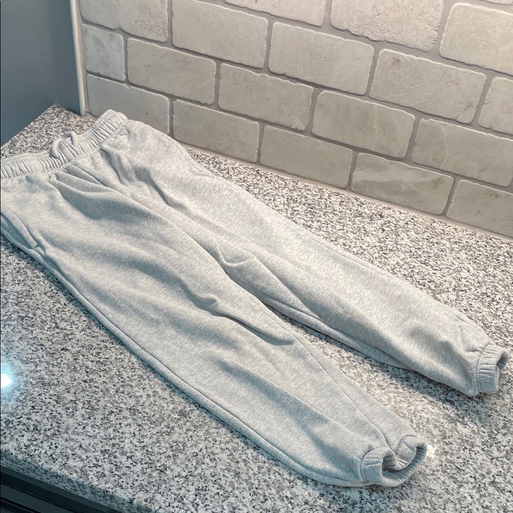 GAP Kids Light Gray Fleece Joggers